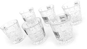Crystal Clear Shot Glass 50 ML for Vodka/Wine/Full JAR SODA (Set of 6)