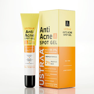                       Ustraa Anti-Acne Spot Gel with Neem and Vitamin B3 - 15ml                                              