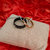 Promise Ring For Couples Set Of 2 Ring  Black And Gold  Stainless Steel  Love Pendant