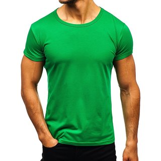                       VANTAR Solid Men Apple Green T-Shirt                                              