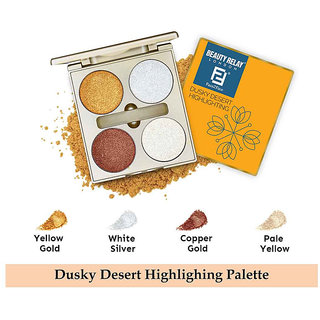 Beauty Relay London-Face 2 Face Dusky Desert Highlighting Palette Longlasting 4 Colros Highlighter Palette