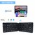 Portronics Chicklet POR-973 Foldable QWERTY Keyboard Mini Pocket Sized Rechargeable Bluetooth Wireless One Touch Connect Button for iOS Android and 