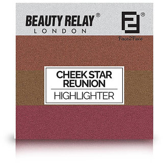 Beauty Relay London-Face 2 Face Cheek Star Reunion Highlighter With Untimate 4 Shades