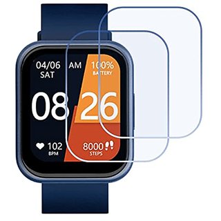                       lazzy in hub Tempered Glass Guard for Dizo by Techlife Watch Smartwatch  (Pack of 1)                                              