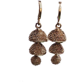 Earring brass plating alloy steel for girls (pack of 1) Earring brass plating alloy steel for girls (pack of 1)
