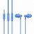 Gionee Wired In The Ear Earphone with Mic (Blue)