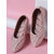 Kiana Women's Solid Pink Canvas Slip On Bellies
