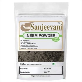 Som Sanjeevani DRIED LEAVES NEEM POWDER For Hair And Skin Care ,Face Pack 100g In Air Tight Zipper Pack