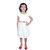 Kid Kupboard Cotton Sleeveless White Dress for Girl's