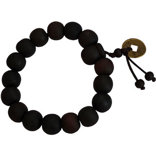                       M Men Style Religious Black Wood Beads Tibet Buddhist Adjustable  Bracelets Wristbands                                              