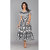 Women's Cotton Printed Pom Pom Maxi Dress (UCDP1003_White_Free Size)