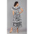 Women's Cotton Printed Pom Pom Maxi Dress (UCDP1003_White_Free Size)