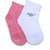 Honeybun Baby Boys or Baby Girls Cotton White  Pink Socks Pack of 2 Pairs (91) (0-6 Months)