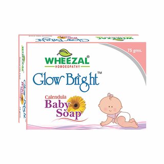 Wheezal Glow Birght Calendula baby Soap (pack of 6)