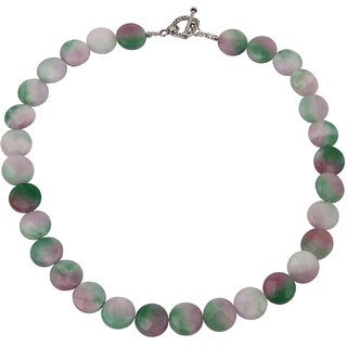                       Pearlz Ocean Ambrosia Dyed Quartzite Gemstone Beads 18 Inches Necklace                                              
