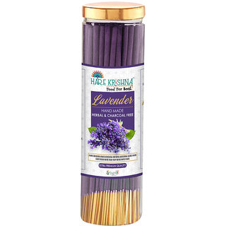 Lavender agarbatti - Charcoal Free - Shugandhit Incense Sticks - Hand Made Agarabatti - Pooja agarbatti - Pack of 1