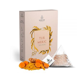 Nature's Park Turmeric Herbal Infusion - The Healing Brew- Slimming Tea for Weight Loss and Detoxyfying Body Fit Tea with No Additives, USDA Certified, (Pyramid Infusion Bags-5) Nature's Park Turmeric Herbal Infusion - The Healing Brew- Slimming Tea for Weight Loss and Detoxyfying Body Fit Tea with No Additives, USDA Certified, (Pyramid Infusion Bags-5)