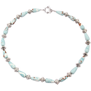                       Pearlz Ocean Step- Up Mosaic Beads 18 Inches Necklace                                              