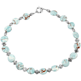                       Pearlz Ocean Secret Passion Mosaic Beads 18 Inches Necklace                                              