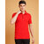 2DUDES BY RDG Men's Solid Red Cotton Slim Fit Polo T-Shirt