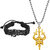 M Men Style  Shiv Mahadev  Trishul Damaru Bracelet With Pendant Combo For Men And Women