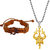 M Men Style  Shiv Mahadev  Trishul Damaru Bracelet With Pendant Combo For Men And Women