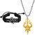 M Men Style  Om  Shiv Trishul Damaru Bracelet With Pendant Combo For Men And Women