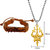 M Men Style  Mahadev English Alphabet Bracelet With Trishul Damaru Penandt Combo For Men And Women