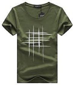ATTITUDE JEANS Olive Printed T-Shirt (ZGZK )