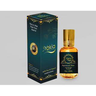                       Nakia Perfumers Agarwood Attar 10ml Alcohol-Free Perfume Fragrance for Men  Women                                              