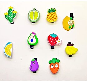 Lasaka Fruit Hair Clip Set 10 Piece Baby Hairpin For Women Kids Girls Toddler Hair Accessories LSK-006 (Multicolour)