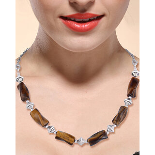                       Pearlz Ocean Bead Odyssey 18 Inches Mookaite Beads Necklace                                              