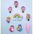 Lasaka Rainbow Girls Hair Clip Set 9 Pieces Baby Hairclip For Kids Girls Toddler Hair Accessories LSK-011 (Multicolor)
