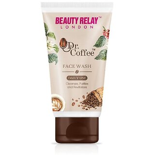                       BEAUTYRELAY LONDON-Dr. Coffee Face Wash -Removes oil and dirt, Glowing skin deep cleanses ,With Vitamin-E - 200ml                                              