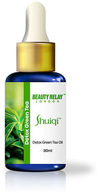 BEAUTY RELAY LONDON-Detox Green Tea Oil -Face Oil hydrates, soothes inflammation,nourished skin -with Sunflower -30ml