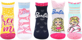 Barbie Kids Anklet Socks for Girls By Bonjour -Pack Of 5