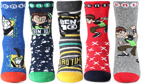 Bonjour Multicolored Ben 10 Socks For Boys(6-8Y)
