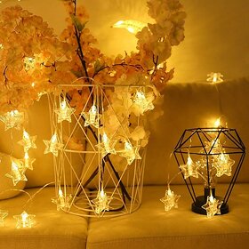 16 LED Star Photo Clip Lights 3 Meter Length (Two Pin Plug ) (droppoint,Warm White,Plastic,Corded Electric)