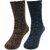 Bonjour Kids Plain Multicoloured Woolen Crew Socks- Pack of 2