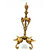 Arihant Craft Parrot Oil Lamp Diya Deepak Hand Craft Showpiece - 35.5 cm (Brass, Gold)
