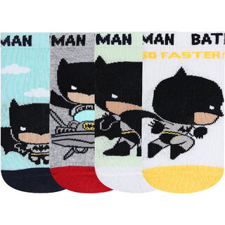                       Chibi Batman Newborn Unisex Socks By Bonjour-Pack Of 4                                              