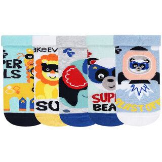                       Fisher Price Socks For Newborn -Pack Of 5                                              
