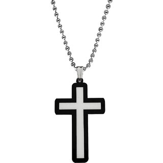                       M Men Style  Christian Jewelry  Crucifix Crystal Jesus Cross Blessing Prayer Acrylic Pendant Chain                                              