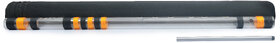 Radhe Flutes Acrylic Bansuri A Sharp Right Handed base Octave (21 inch) With Hard Cover