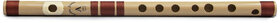 Radhe Flutes PVC Fiber G Natural Bansuri Base Octave LEFT Handed With VELVET COVER