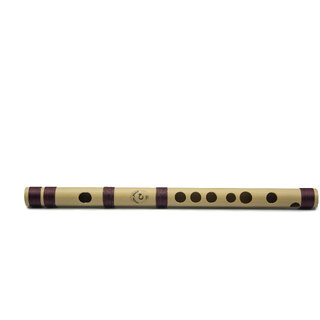 Radhe Flutes PVC Fiber G Natural Bansuri Higher Octave Without Lip-Plate