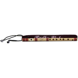 Radhe Flutes PVC Fiber B Natural Bansuri Middle Octave Right Handed