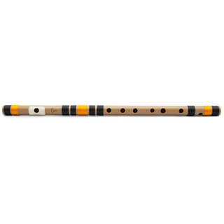 Radhe Flutes PVC Fiber C Natural Bansuri Middle Octave RIGHT HANDED (19 Inches)