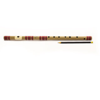 Radhe Flutes PVC Fiber C Sharp Bansuri Middle Octave Right Handed (18 Inch) With Velvet Cover