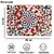 Winner Multicolour Print Table Placemats - Set of 6 Table Mats- Plastic Kitchen Linen (NTM-034)